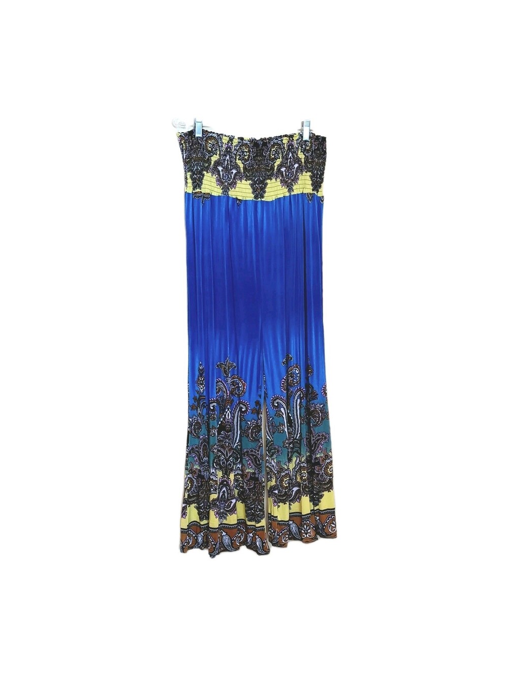 The Paragon Womens Bali Dance Hippie Flare High Elastic Waist Pants Size 1X EUC
